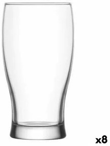 Bicchieri da Birra LAV Belek Trasparente Cristallo 6 Pezzi (8 Unità) (375 cc)