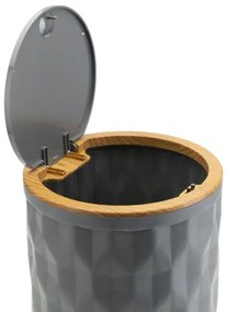 Set da bagno REINA 5 pz antracite/marrone