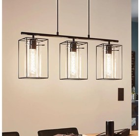 Eglo 49496 - Lampadario LONCINO 3xE27/60W/230V