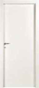 Porta reversibile a battente con telaio colore bianco laccato 80x210 cm