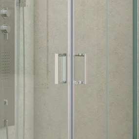 Box doccia ad angolo 70x70 altezza 170 cristallo trasparente K410 - KAMALU