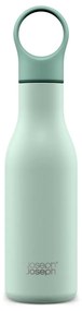 Bottiglia da viaggio in acciaio inox color menta 500 ml Loop - Joseph Joseph