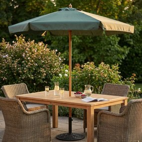 DOMINUS - ombrellone rotondo da giardino palo centrale in legno 3 m