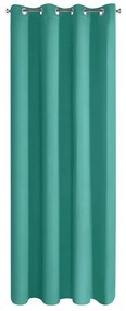Tende monocromatiche verde turchese per cerchi 140x250 cm
