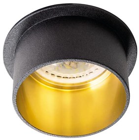 Kanlux 27322 - Lampada da incasso SPAG GU10/35W nero/oro