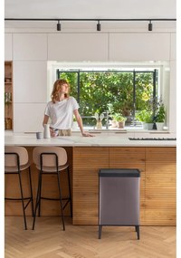 Cestino per la spazzatura rosa touch in plastica riciclata 54 l Verto High - Curver