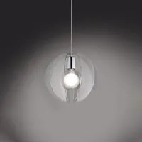 Sospensione Moderna Sirio 1 Luce In Metacrilato Trasparente Space Collection