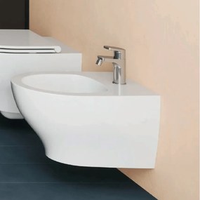 Wc Sospeso Azzurra Ceramica Bianco Lucido "Pratica"