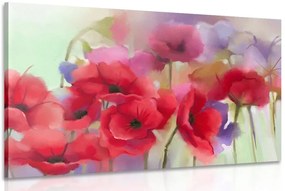 Quadro su tela – Splendidi papaveri disegnati