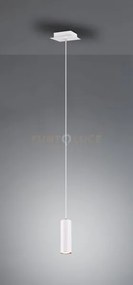 Marley sospensione cilindro metallo bianco d. 6cm 1 luce attacco gu10