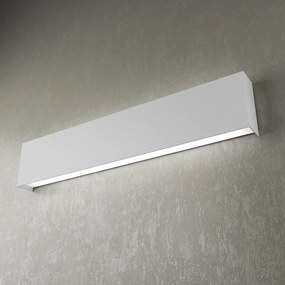 Applique Moderna Wally Metallo Grigio 2 Luci 2G11 60Cm