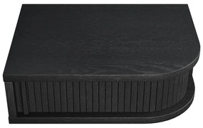 Comodino nero con effetto rovere Farsta – Woodman