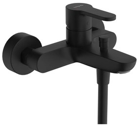 Rubinetto per vasca getto aerato STAMIS S per muro nero spazzolato HANSGROHE
