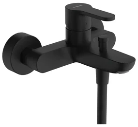 Rubinetto per vasca getto aerato STAMIS S per muro nero spazzolato HANSGROHE