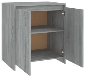 Credenza Grigio Sonoma 70x41x75 cm in Legno Multistrato