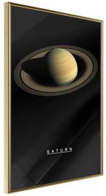 Poster  The Solar System: Saturn  Cornice Quadri Cornice d'oro, Larghezza x Altezza Home decor 30x45