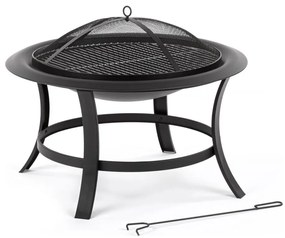 Fieldmann - Anello per falò portatile con griglia d. 74 cm