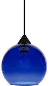 Tosel  Lampadari, sospensioni e plafoniere Lampada a sospensione tondo vetro blu  Tosel