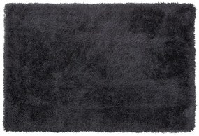 Tappeto shaggy rettangolare nero 160 x 230 cm CIDE Beliani
