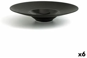 Piatto Fondo Ariane Gourmet Ceramica Nero (Ø 28 cm) (6 Unità)