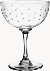 Set di 6 coppe da champagne in cristallo soffiato Stars