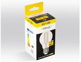 Lampadina LED/con filamenti con luce bianca calda con presa E27, 7 W – Sollux
