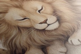 Quadro su tela – Leone sognante