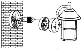 EGLO 90184 - Applique da esterno SAN TELMO 1xE27/60W/230V