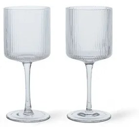 Ripple Bianco Wine Glasses Set of 2 Clear - Ferm Living