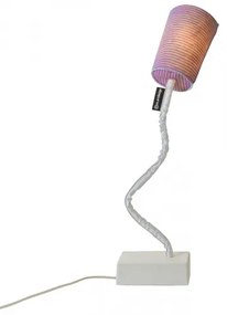 In-es.artdesign -  Lampada da lettura Paint T Stripe  - Lampada da lettura rivestita da un filato a righe (100% lana). Paralume in Nebulite® (un materiale di resina e fibra).