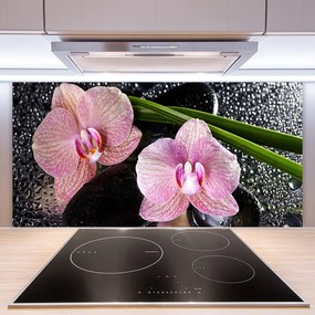 Rivestimento parete cucina Fiori di orchidea Orchidea Zen 100x50 cm