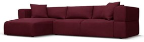 Divano angolare bordeaux, angolo sinistro Esther - Milo Casa