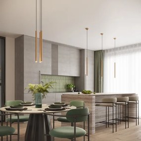 Sollux SL.1339 - Lampadario a sospensione con filo ARCHE 1xG9/8W/230V oro