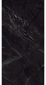 Piastrella da pavimento interno 60 x 120 cm Sp. 6 mm rettificato Marquinia in gres porcellanato lucido nero traffico medio (pei 2/5) 2.16 mq