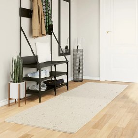 Tappeto Shaggy Pamplona A Pelo Lungo Moderno Crema 80x250 Cm /