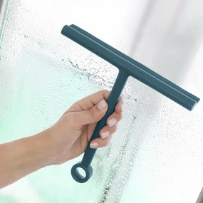 Tergivetro doccia blu in plastica antigraffio con ventosa Spring