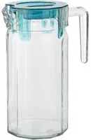Brocca vetro 1,4 L coperchio blu Kosem Pasabahce