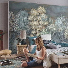 Fotomurale ERISMANN Wood1, wood1 verde 400X270 cm