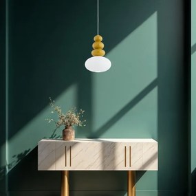 Argon 8821 - Lampadario a sospensione con filo DIEGO 1xGU10/5W/230V bianco/marrone