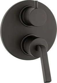 Rubinetto per doccia incasso con deviatore Verbano Q nero JACUZZI RUBINETTERIA