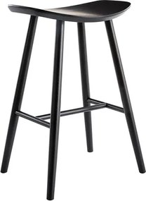 Sgabello da bar in legno nero H65 cm DEMORY