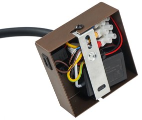 Lampada da parete moderna bronzo con porta USB-C - Gosna