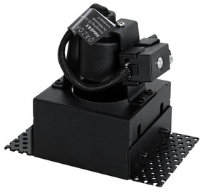 Set di 6 faretti incasso neri GU10 50mm senza cornice - Oneon