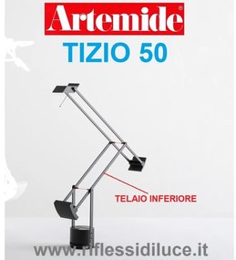 Artemide Tizio 50 nera ricambio telaio inferiore