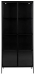 Vetrina metallica nera 80x180 cm Newcastle - Actona