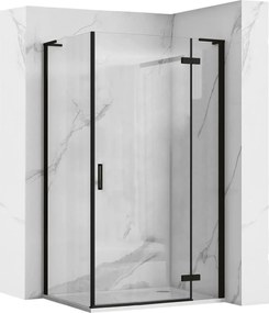 Cabina doccia REA Hugo Black 100x80