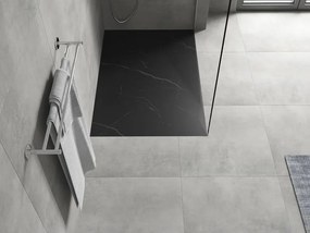 Mexen Hugo piatto doccia rettangolare SMC 120 x 90 cm, pietra nera - 42759012