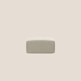 Nettuno modulo pouf in morbido tessuto bouclè T07