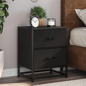 Comodini 2 Pz Neri 40x31x50 İn Truciolato /