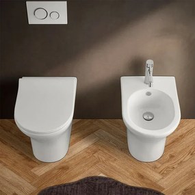 Copriwc originale serie Itaca bianco lucido con chiusura soft-close